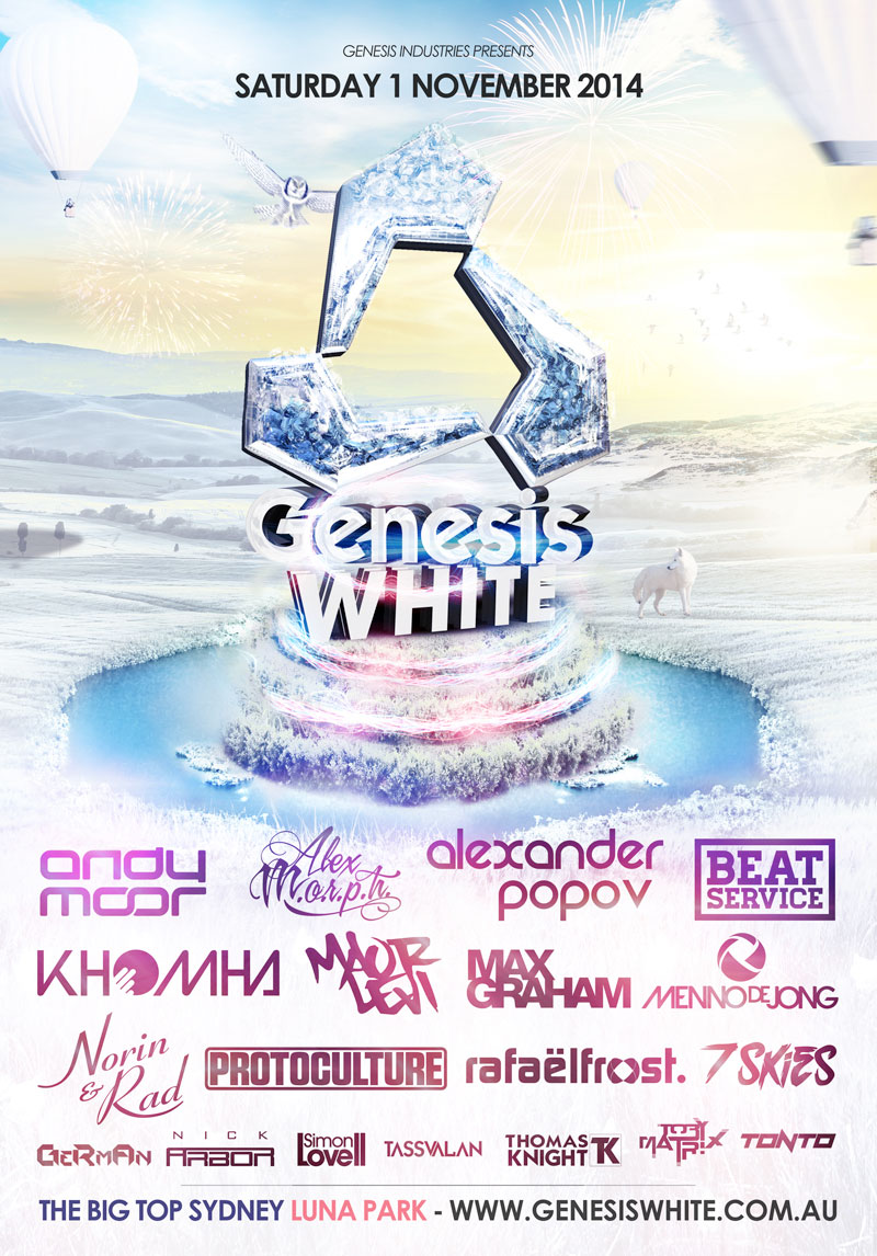 genesis-white-sydney-2014-lineup