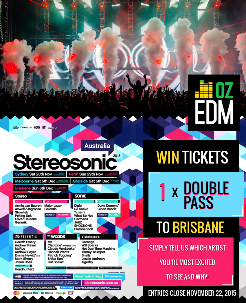 Win Tickets Stereosonic 2015 Brisbane - OZ EDM