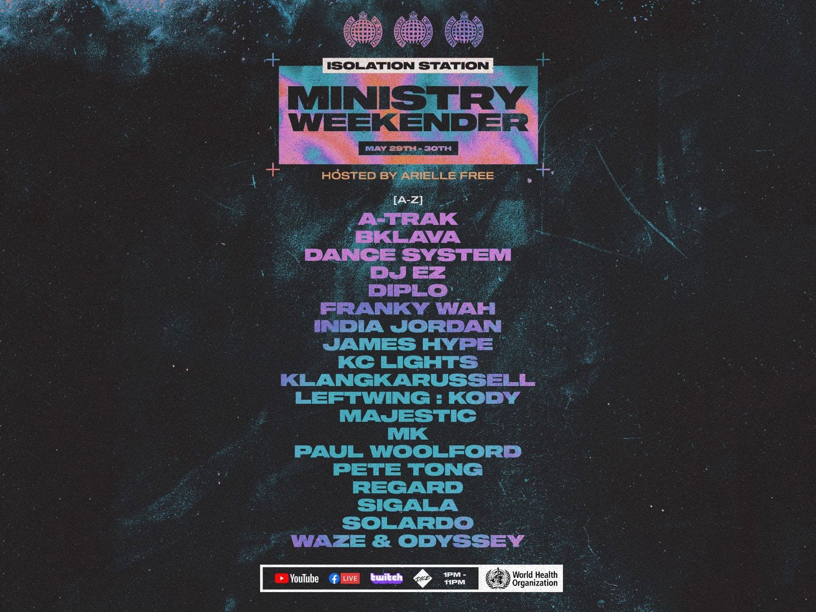 ministry-weekender-live-stream-lineup-2020-feature-oz-edm