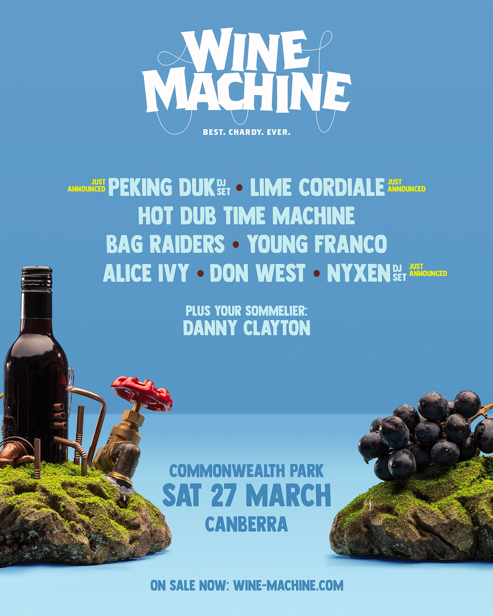 Wine Machine Canberra 2021 Poster - OZ EDM