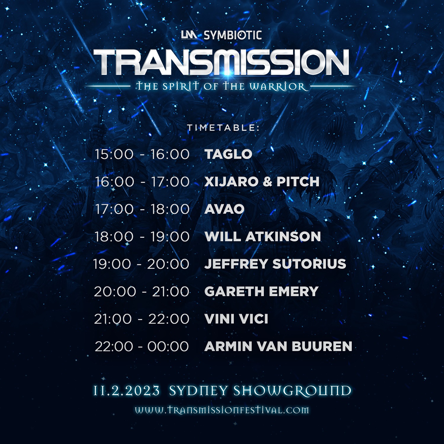 transmission-festival-sydney-2023-set-times