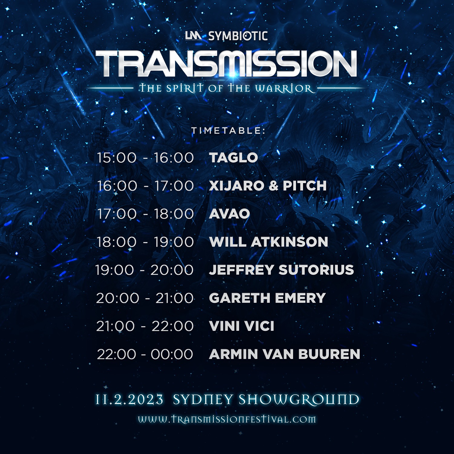 Transmission Sydney 2023 Announced OZ EDM Electronic Dance Music