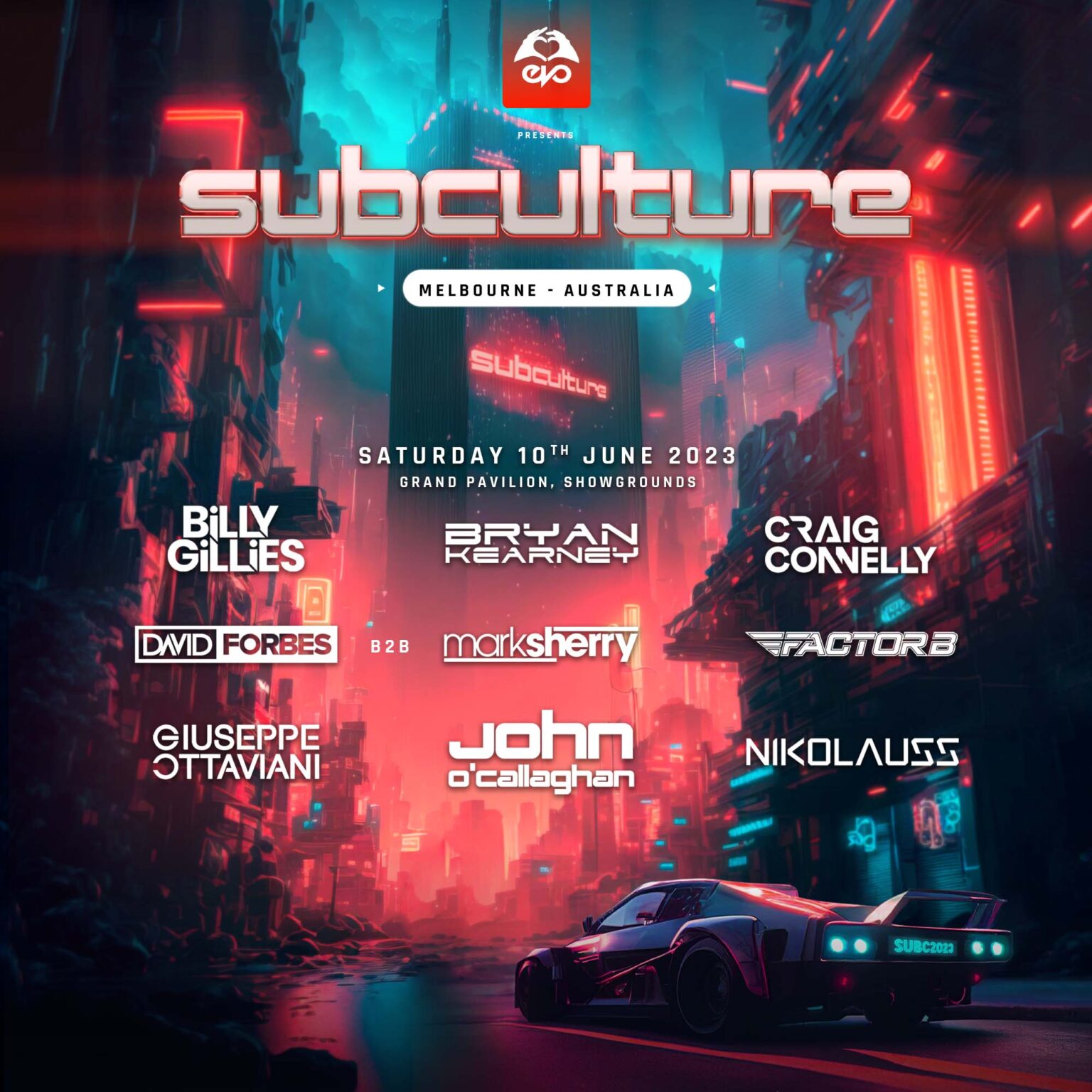 Subculture Festival Melbourne 2023 Dates And Lineup Announced Oz Edm Electronic Dance Music 